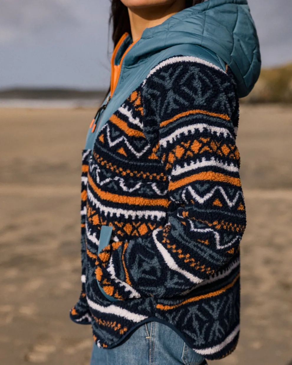 Beaumont Recycled Sherpa Hooded Fleece