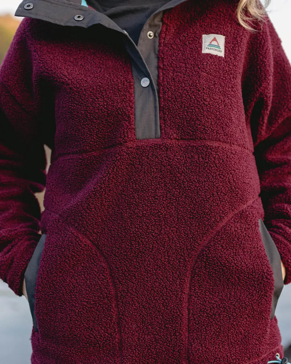 Calla Hooded Recycled Polar-Lined Fleece