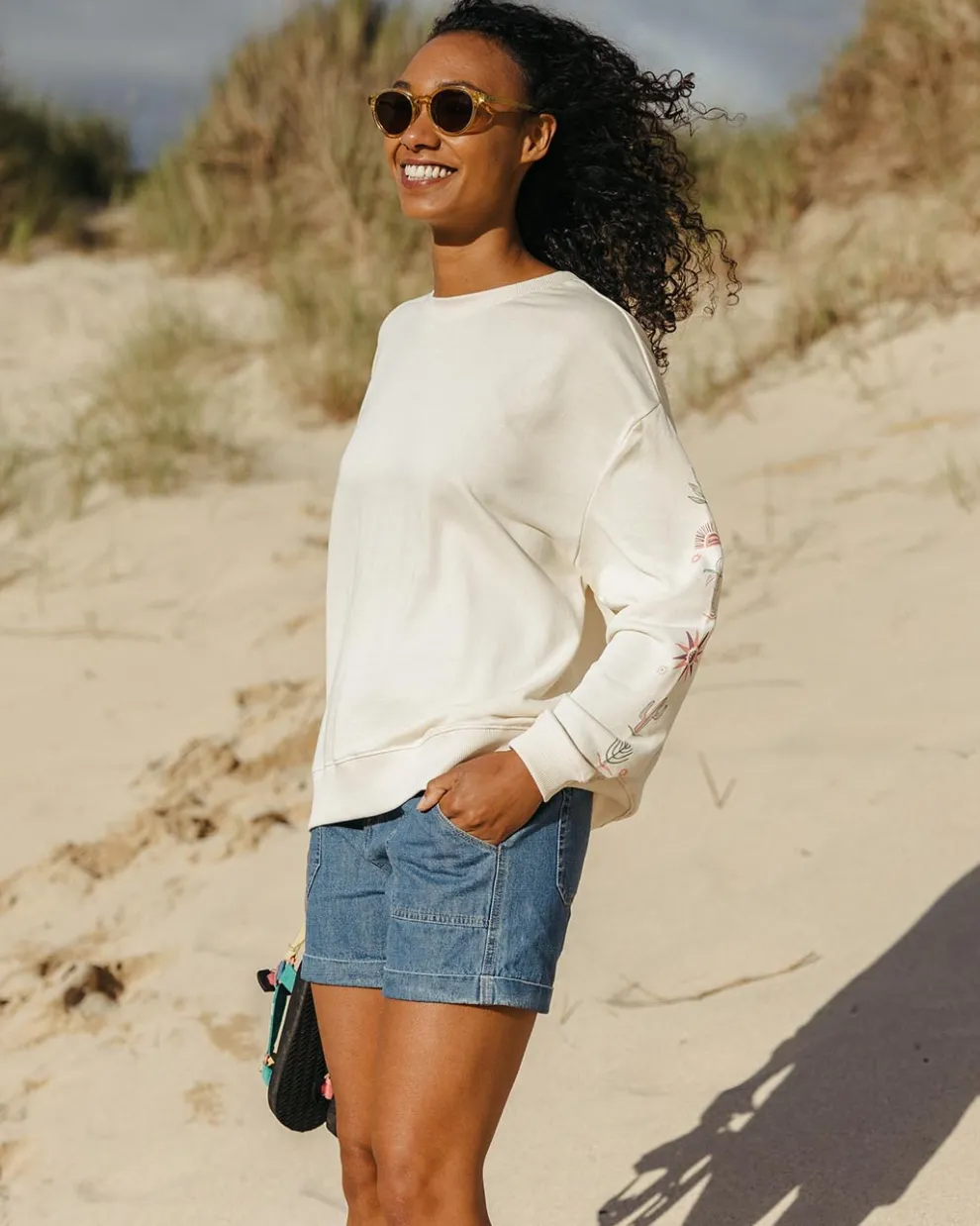 Chica Recycled Cotton Oversized Sweatshirt