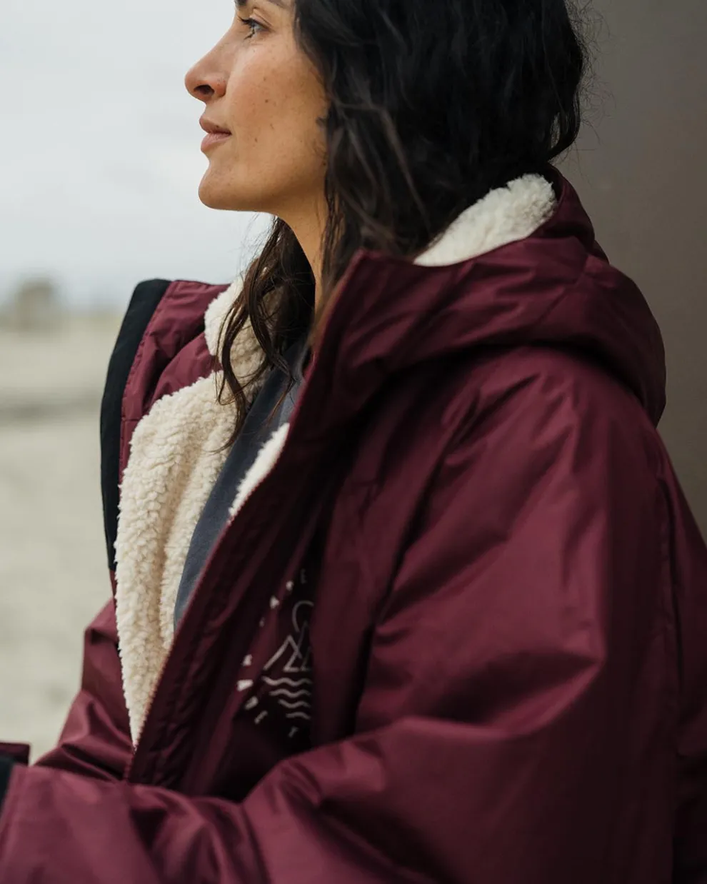 Escapism Recycled Sherpa Lined Changing Robe