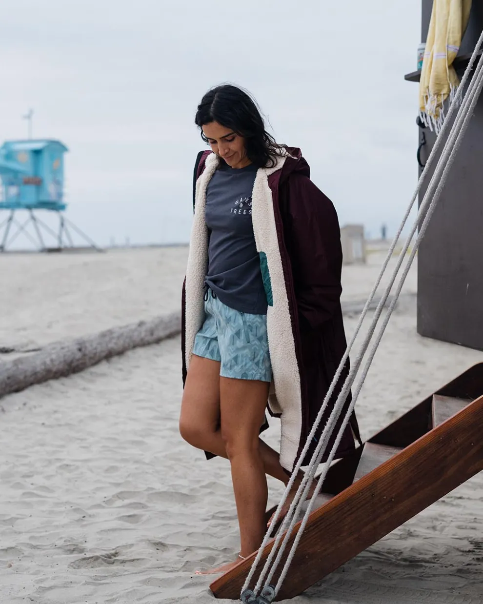 Escapism Recycled Sherpa Lined Changing Robe