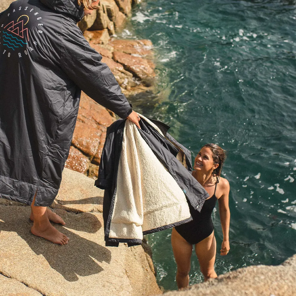 Escapism Recycled Sherpa Lined Changing Robe