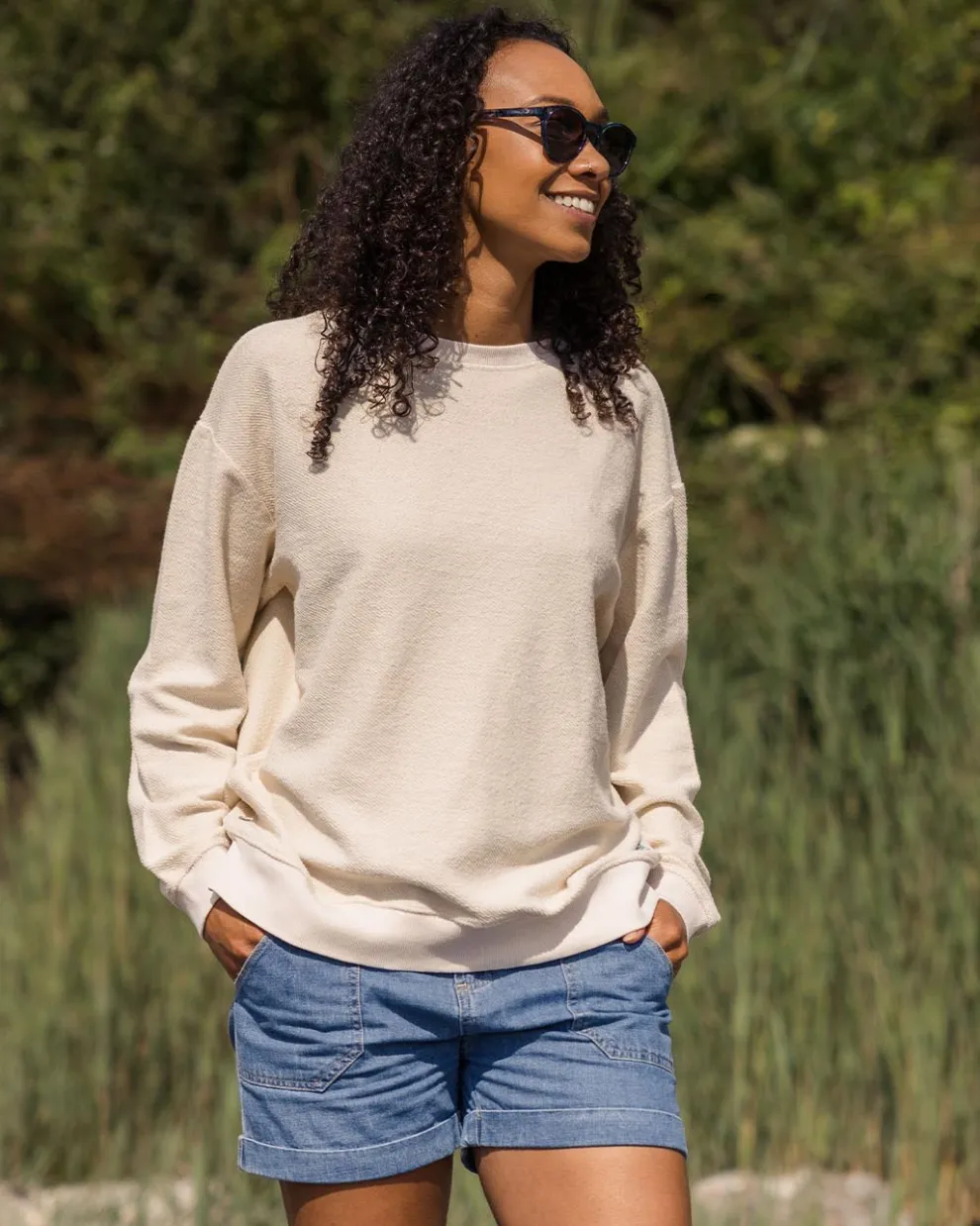 Fauna Organic Cotton Textured Sweatshirt