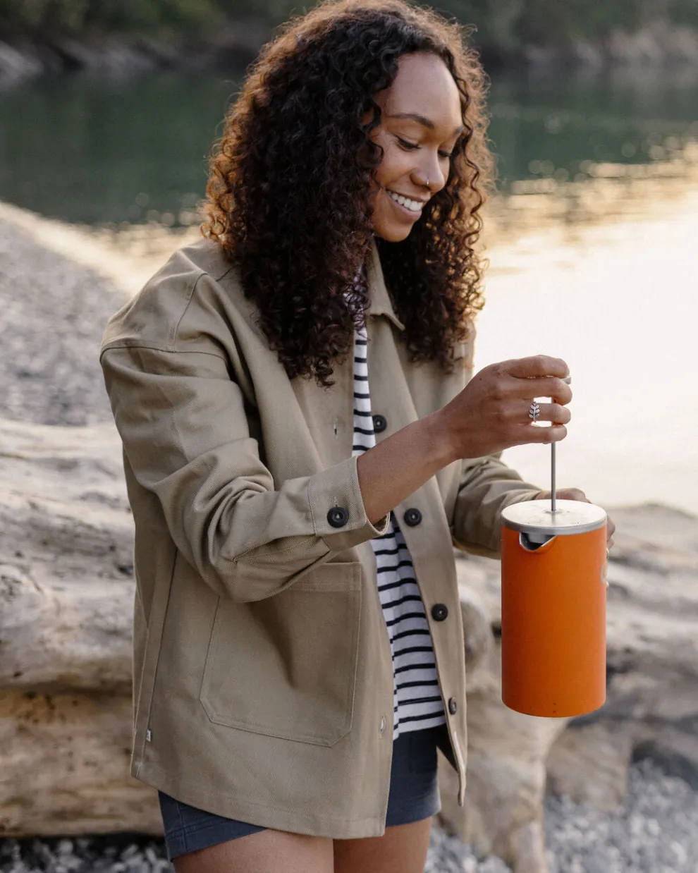 Forrest Organic Cotton Oversized Twill Overshirt