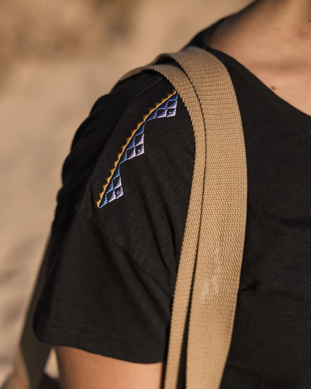 Henna Recycled Cotton Tassel T-Shirt