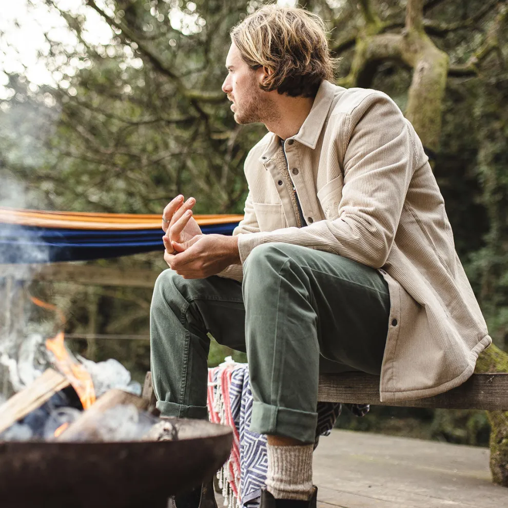 Kodiak Sherpa Lined Cord Overshirt