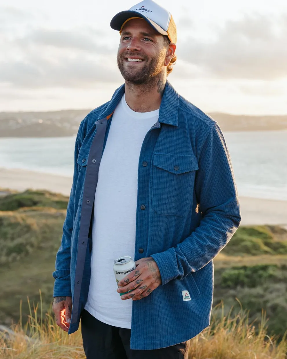 Maple Grid Polar Fleece Shirt