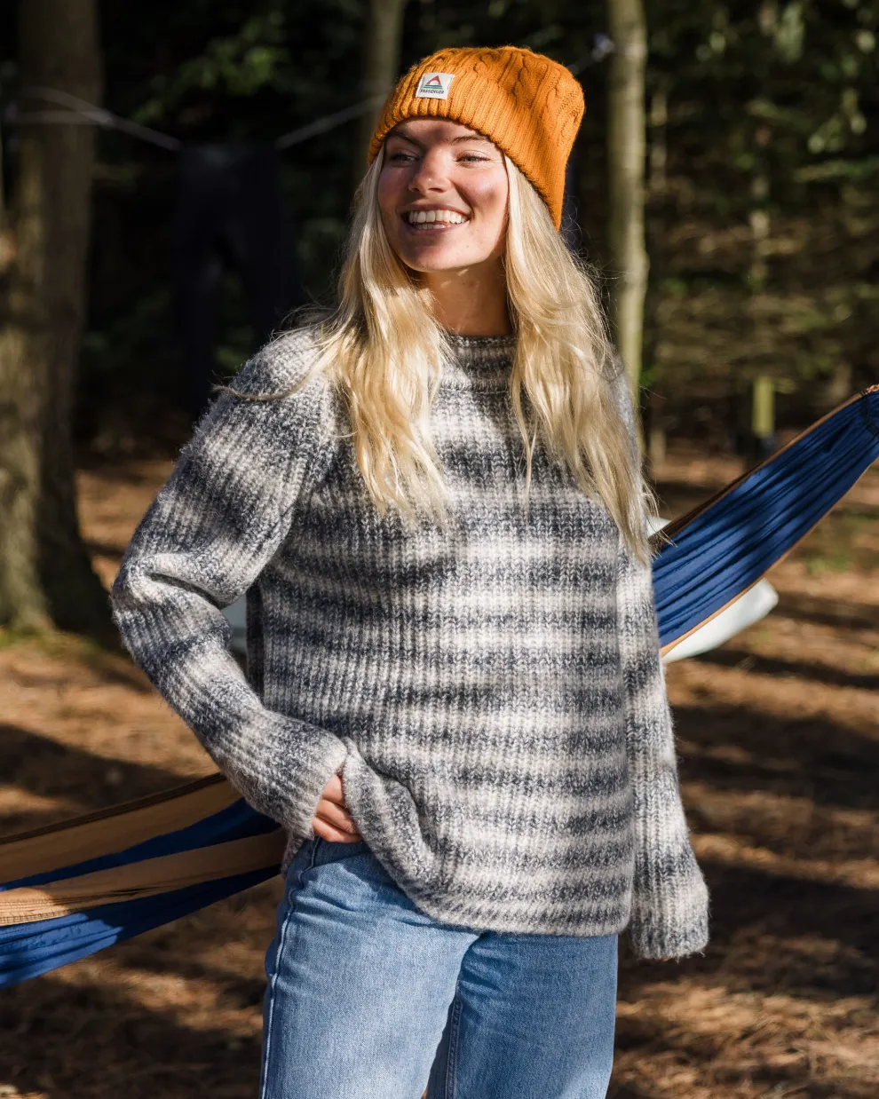 Mountainside Mock Neck Recycled Knitted Jumper