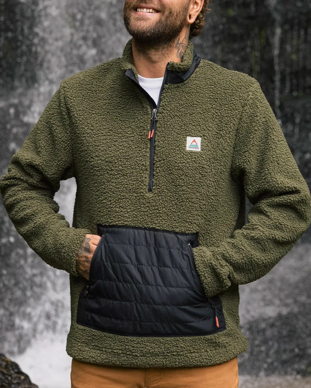 Oceanside Recycled Polar-Lined Sherpa Fleece