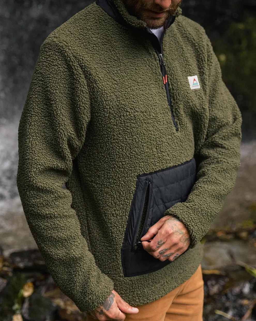 Oceanside Recycled Polar-Lined Sherpa Fleece