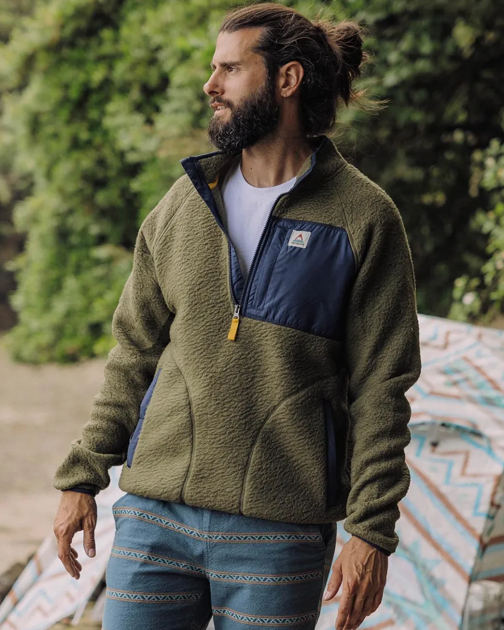 Offgrid 1/4 Zip Recycled Sherpa Fleece