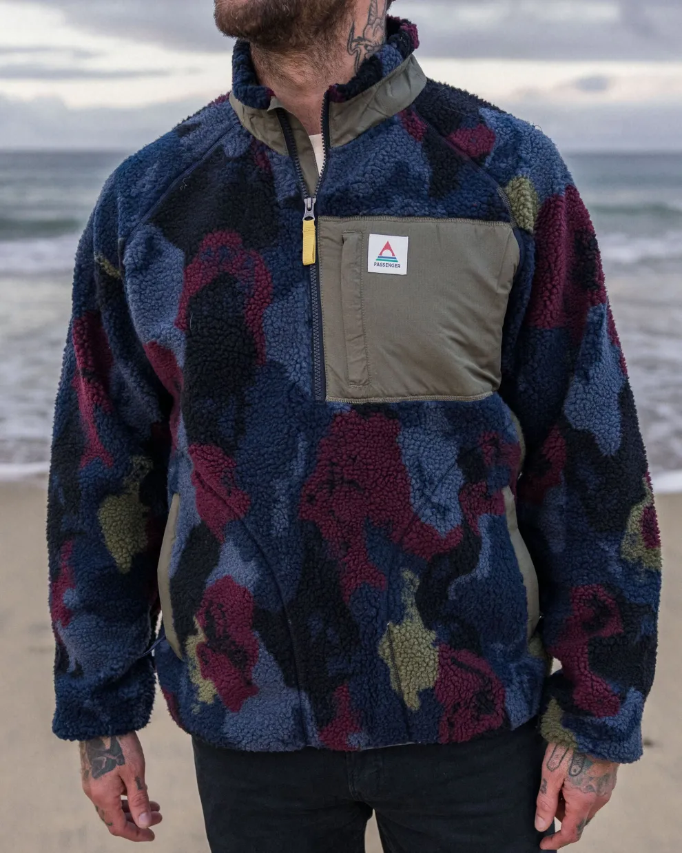 Offroad Recycled Sherpa 1/2 Zip Fleece