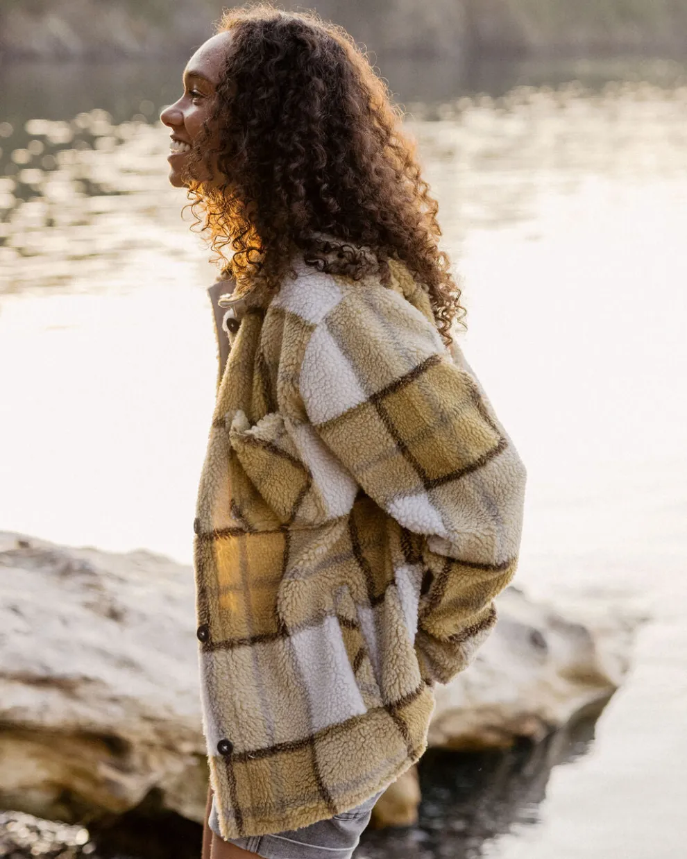 Olympus Yarn Dye Recycled Sherpa Fleece Shirt