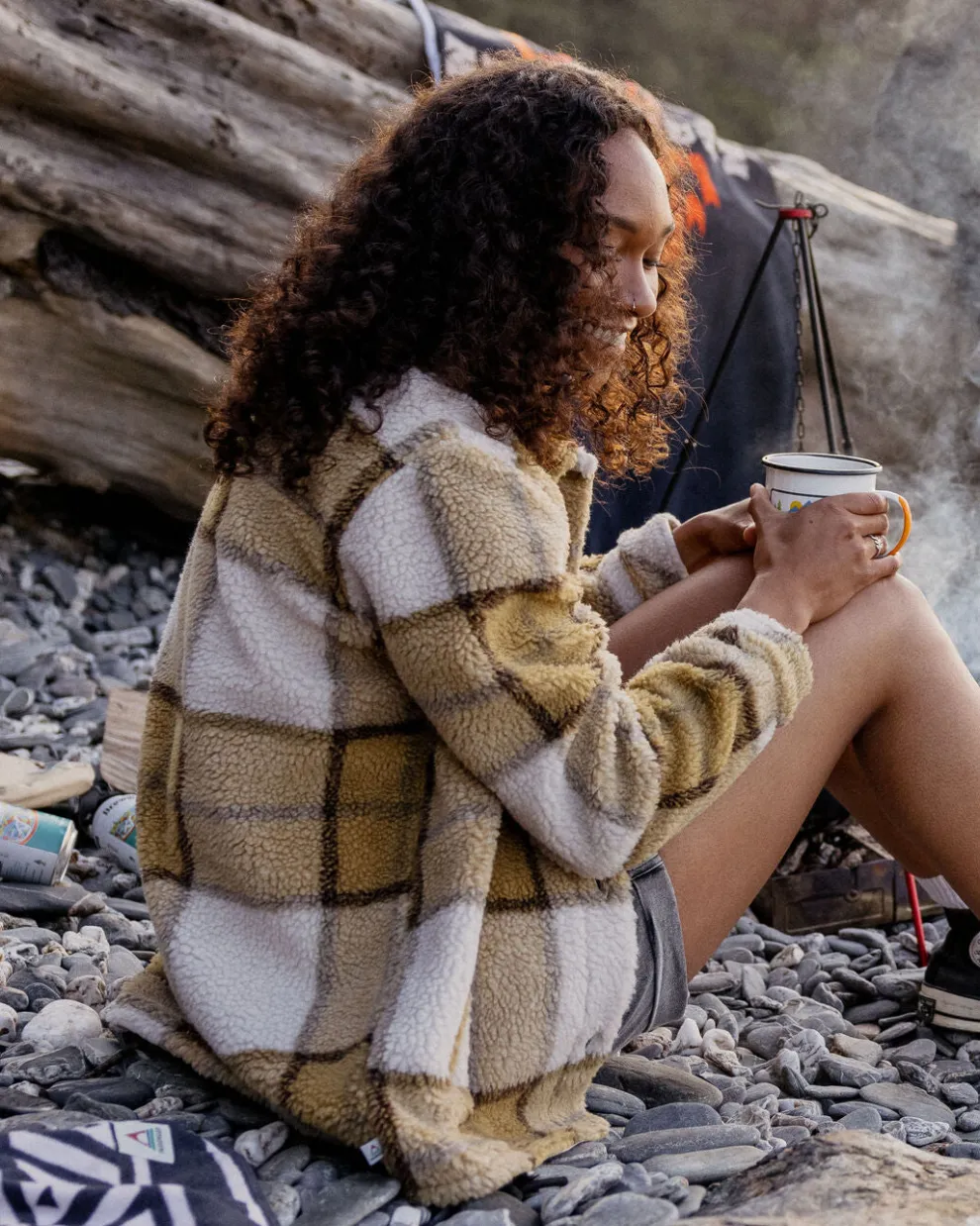 Olympus Yarn Dye Recycled Sherpa Fleece Shirt