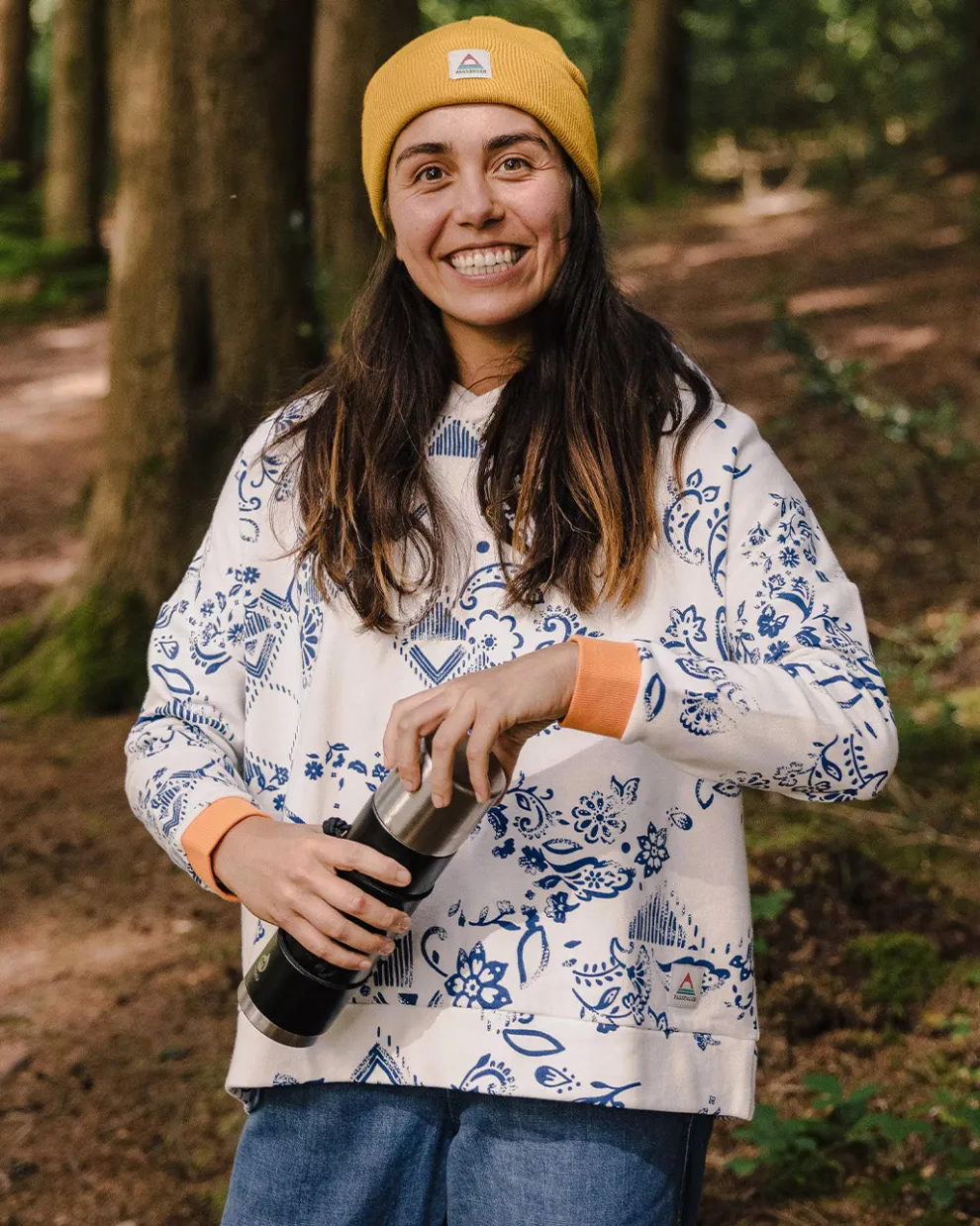 Patchwork Recycled Cotton Hoodie