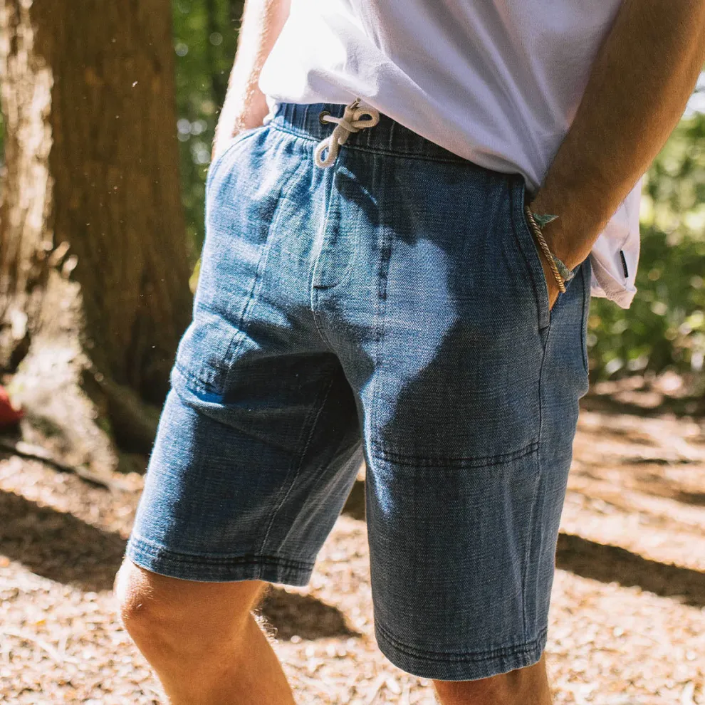 Pine Recycled Cotton Cord Shorts