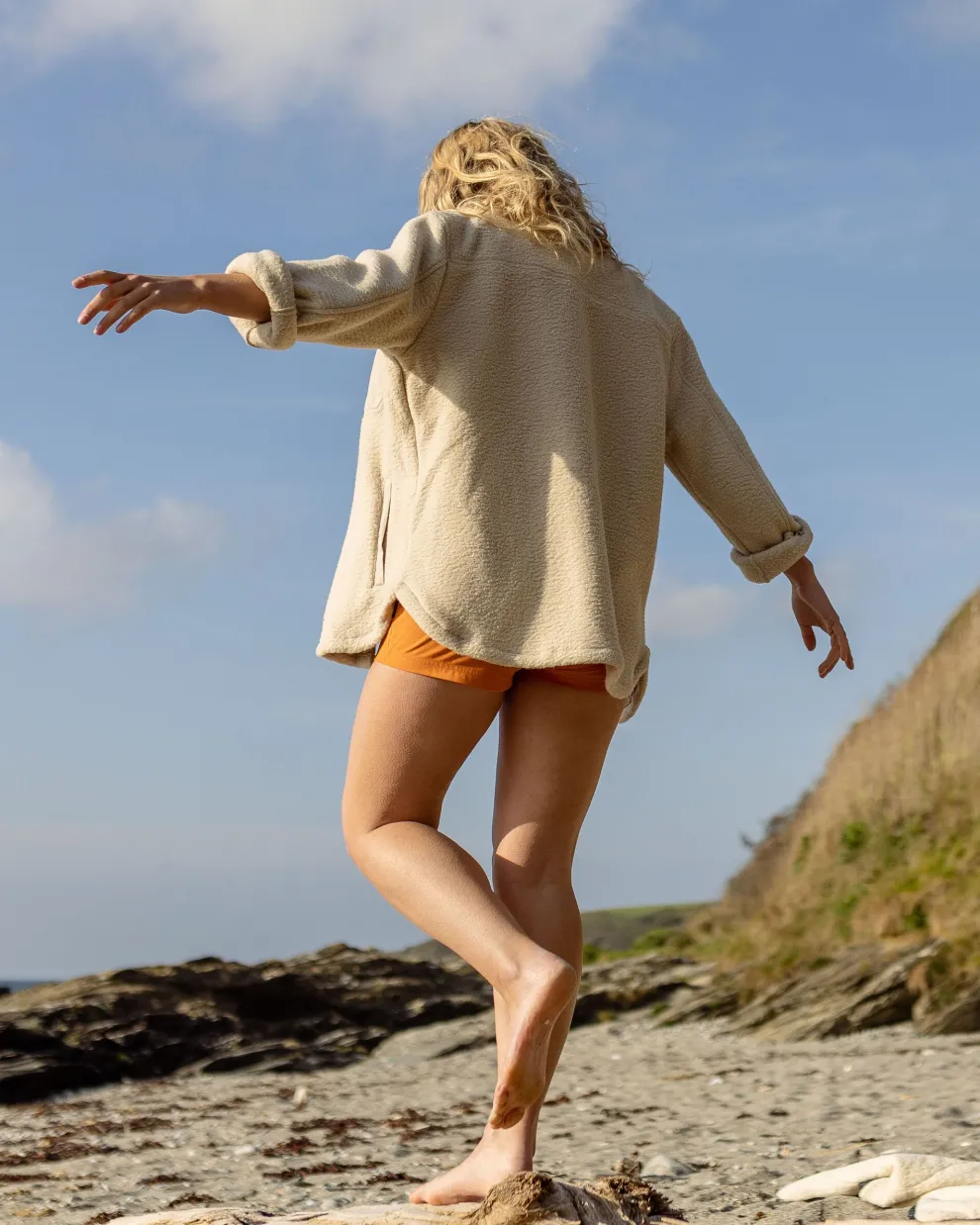 Rappel Recycled Sherpa Oversized Shirt