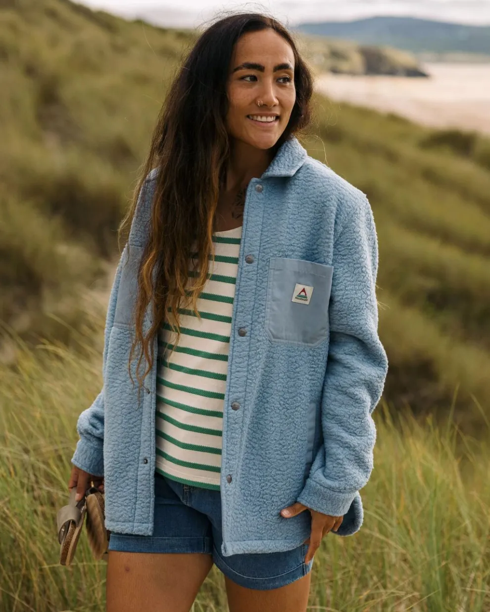 Rappel Recycled Sherpa Oversized Shirt