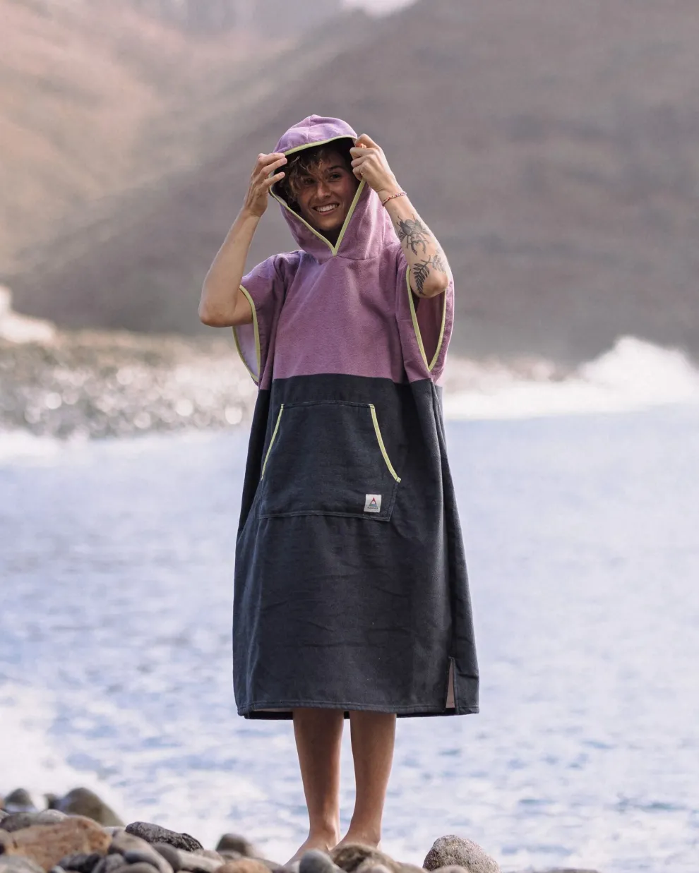 Tulum Recycled Towel Poncho