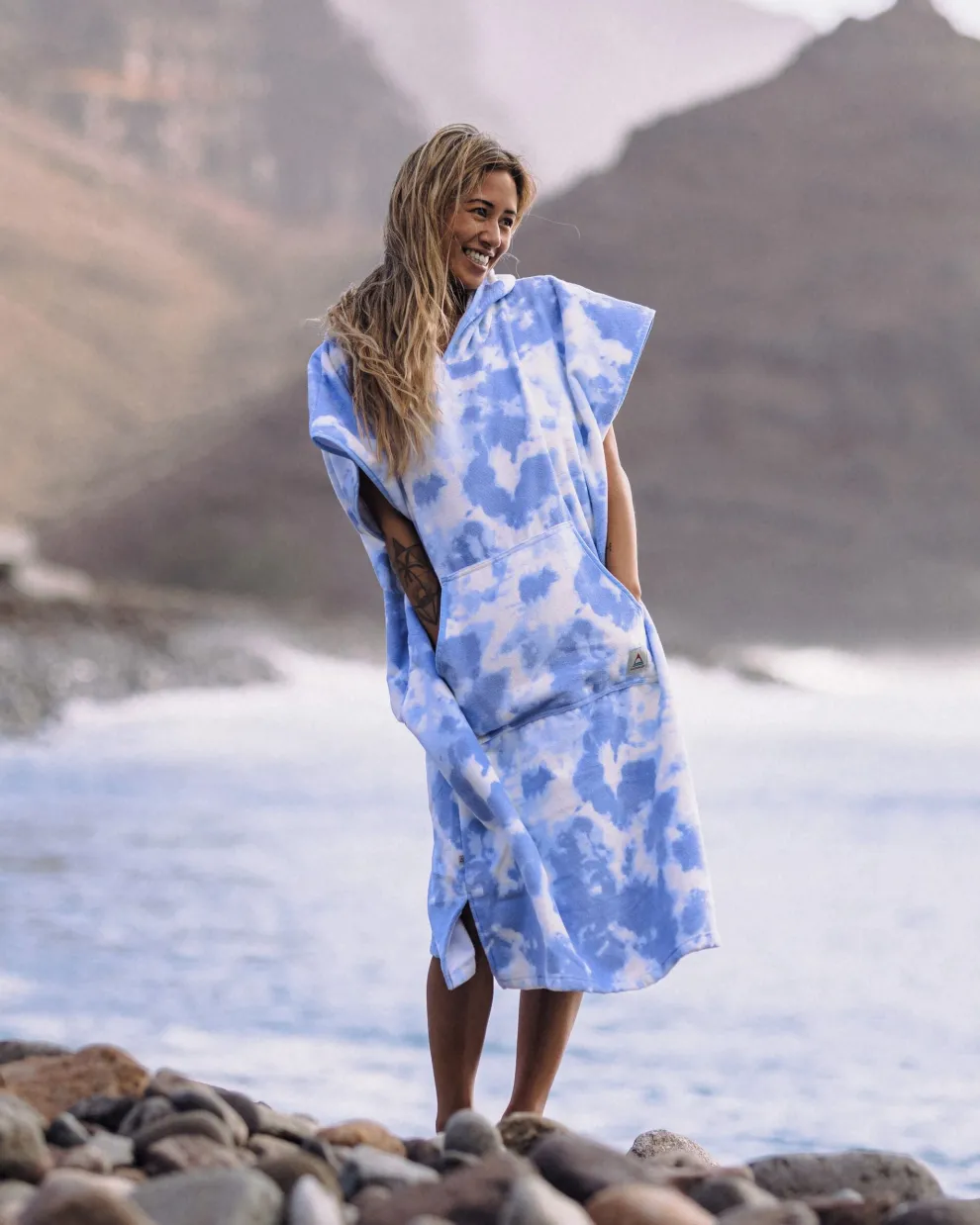 Tulum Recycled Towel Poncho