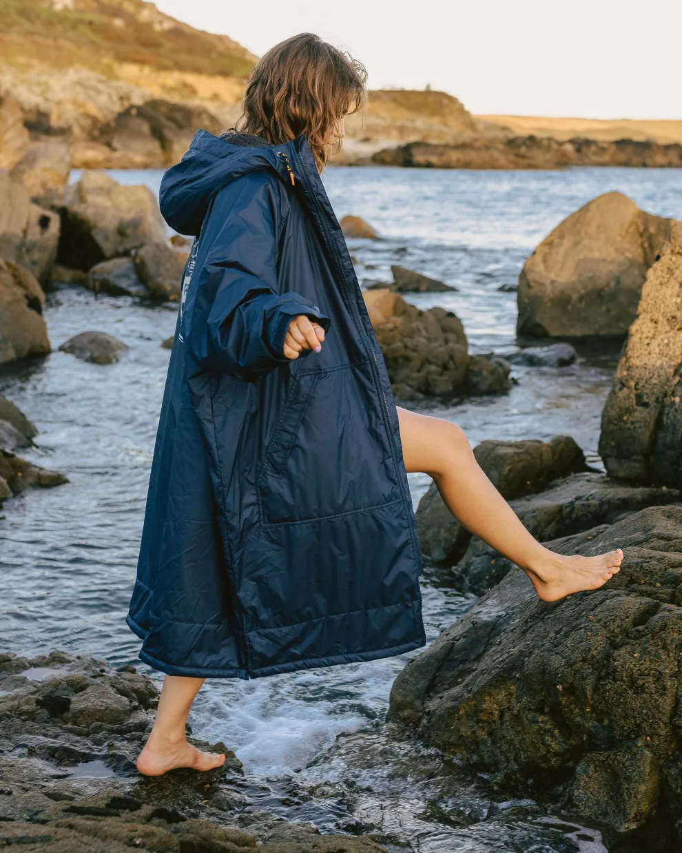 Waves Recycled Sherpa Lined Changing Robe
