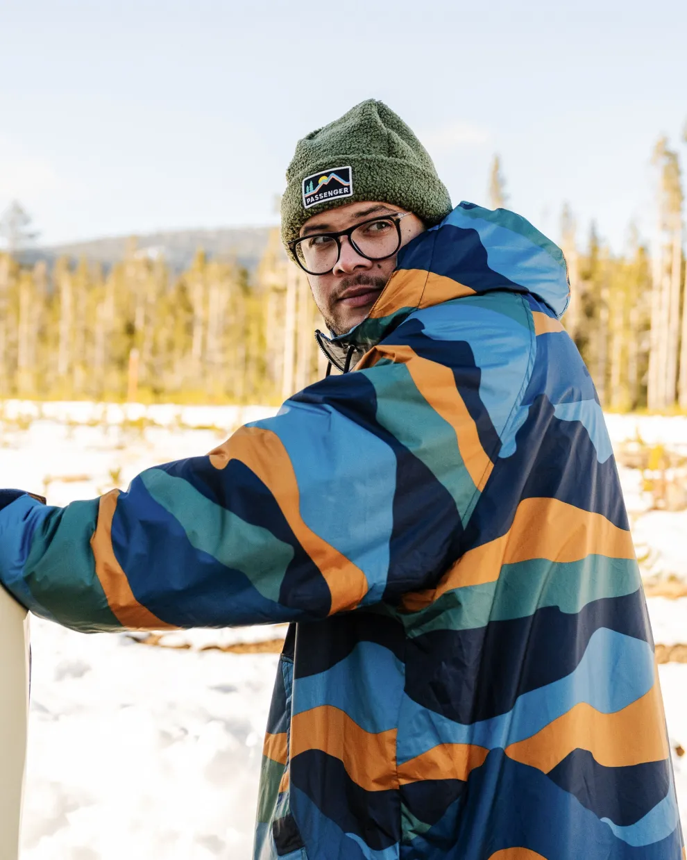 Waves Recycled Sherpa Lined Changing Robe