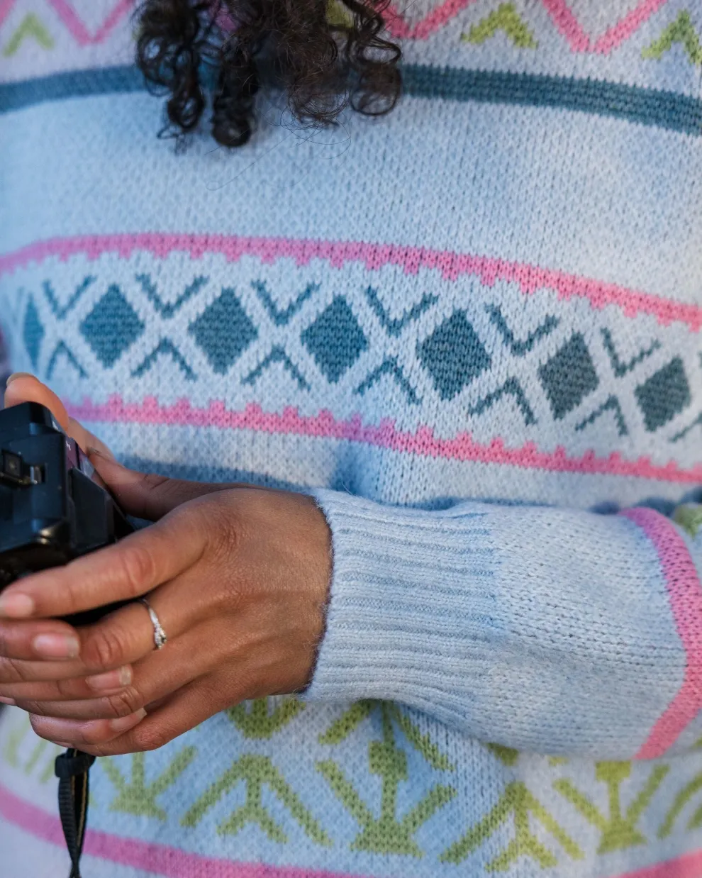 Whimsical Recycled Knitted Jumper